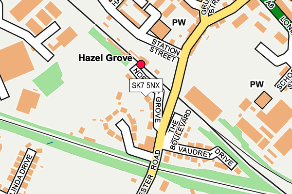 SK7 5NX map - OS OpenMap – Local (Ordnance Survey)