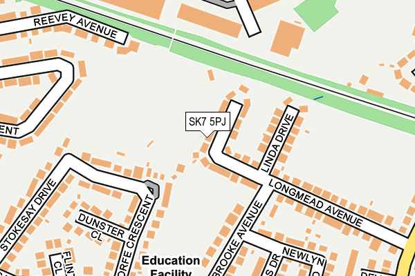 SK7 5PJ map - OS OpenMap – Local (Ordnance Survey) SK7 5PJ map - OS OpenMap – Local (Ordnance Survey)