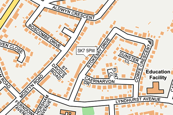 SK7 5PW map - OS OpenMap – Local (Ordnance Survey) SK7 5PW map - OS OpenMap – Local (Ordnance Survey)