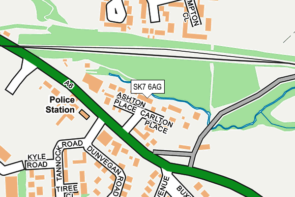 SK7 6AG map - OS OpenMap – Local (Ordnance Survey)