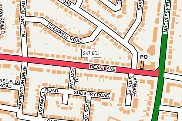 SK7 6DJ map - OS OpenMap – Local (Ordnance Survey) SK7 6DJ map - OS OpenMap – Local (Ordnance Survey)