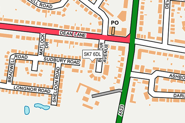 SK7 6DL map - OS OpenMap – Local (Ordnance Survey) SK7 6DL map - OS OpenMap – Local (Ordnance Survey)