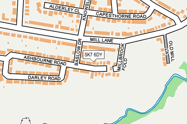 SK7 6DY map - OS OpenMap – Local (Ordnance Survey) SK7 6DY map - OS OpenMap – Local (Ordnance Survey)