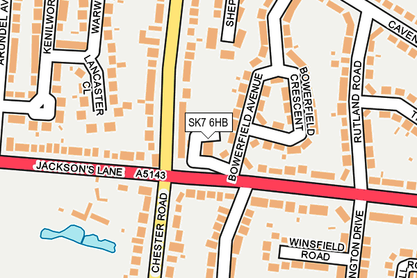 SK7 6HB map - OS OpenMap – Local (Ordnance Survey) SK7 6HB map - OS OpenMap – Local (Ordnance Survey)