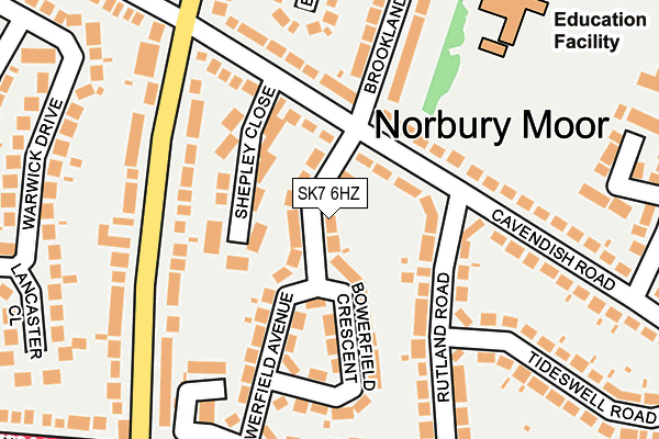 SK7 6HZ map - OS OpenMap – Local (Ordnance Survey) SK7 6HZ map - OS OpenMap – Local (Ordnance Survey)
