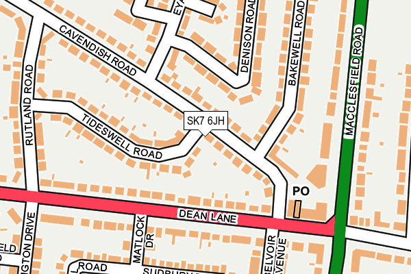 SK7 6JH map - OS OpenMap – Local (Ordnance Survey) SK7 6JH map - OS OpenMap – Local (Ordnance Survey)