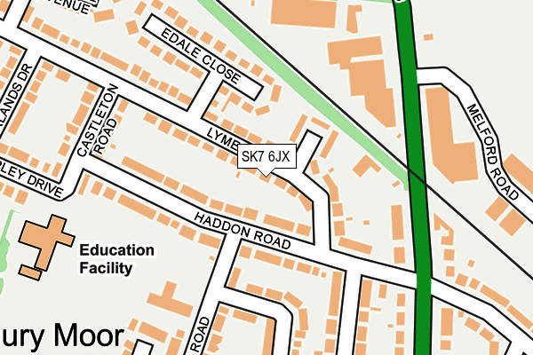 SK7 6JX map - OS OpenMap – Local (Ordnance Survey) SK7 6JX map - OS OpenMap – Local (Ordnance Survey)