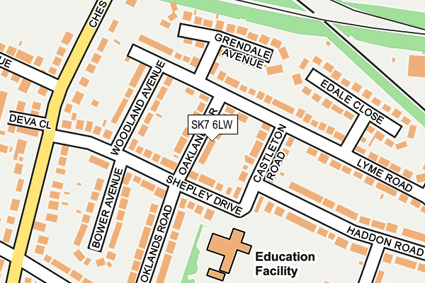 SK7 6LW map - OS OpenMap – Local (Ordnance Survey)