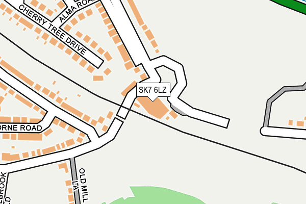 SK7 6LZ map - OS OpenMap – Local (Ordnance Survey) SK7 6LZ map - OS OpenMap – Local (Ordnance Survey)
