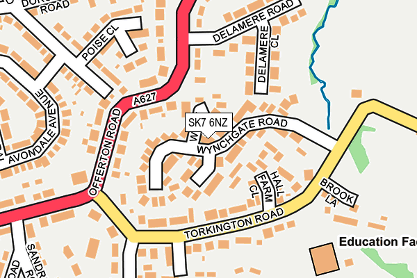 SK7 6NZ map - OS OpenMap – Local (Ordnance Survey) SK7 6NZ map - OS OpenMap – Local (Ordnance Survey)