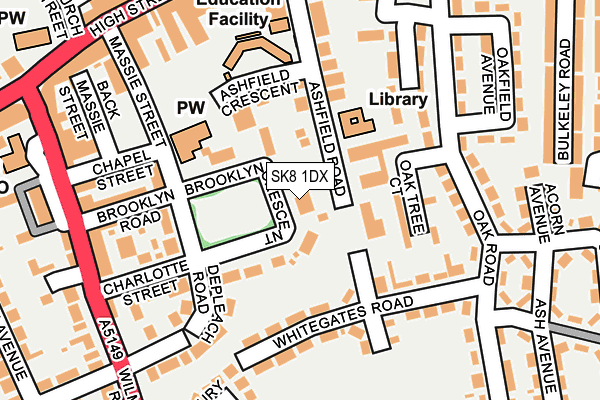 SK8 1DX map - OS OpenMap – Local (Ordnance Survey) SK8 1DX map - OS OpenMap – Local (Ordnance Survey)