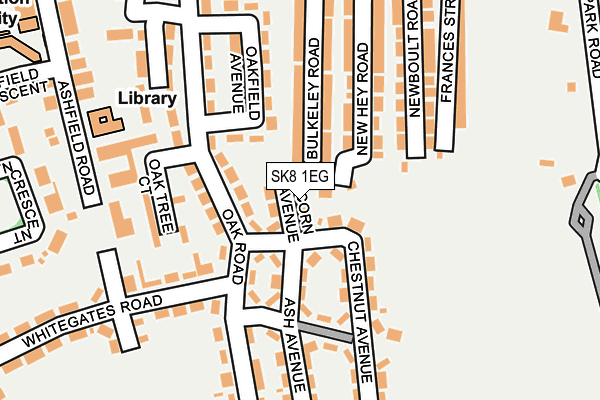 SK8 1EG map - OS OpenMap – Local (Ordnance Survey) SK8 1EG map - OS OpenMap – Local (Ordnance Survey)
