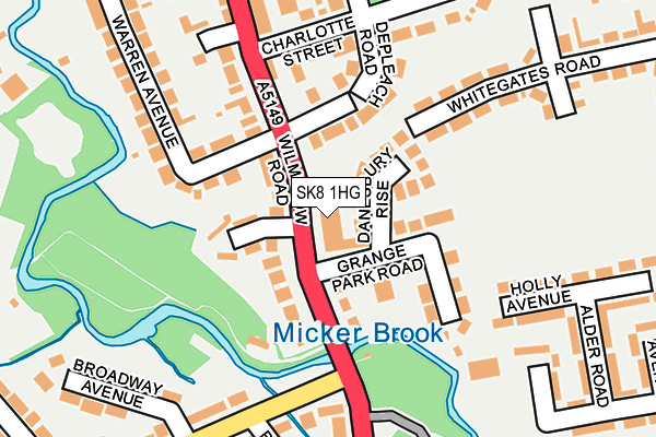 SK8 1HG map - OS OpenMap – Local (Ordnance Survey)