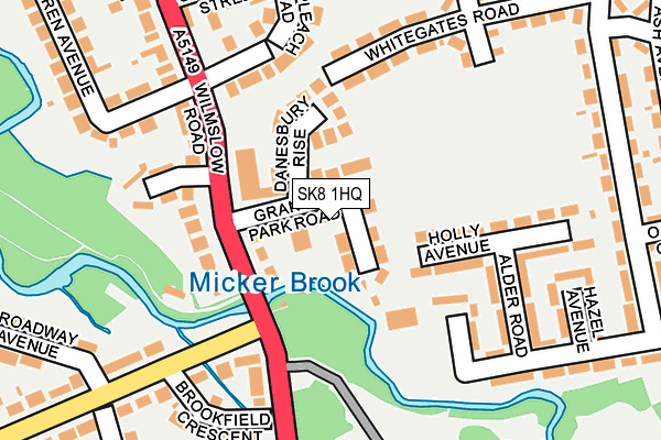 SK8 1HQ map - OS OpenMap – Local (Ordnance Survey) SK8 1HQ map - OS OpenMap – Local (Ordnance Survey)