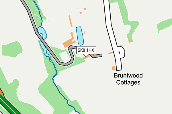 SK8 1HX map - OS OpenMap – Local (Ordnance Survey)