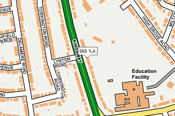 SK8 1LA map - OS OpenMap – Local (Ordnance Survey) SK8 1LA map - OS OpenMap – Local (Ordnance Survey)