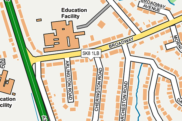SK8 1LB map - OS OpenMap – Local (Ordnance Survey) SK8 1LB map - OS OpenMap – Local (Ordnance Survey)