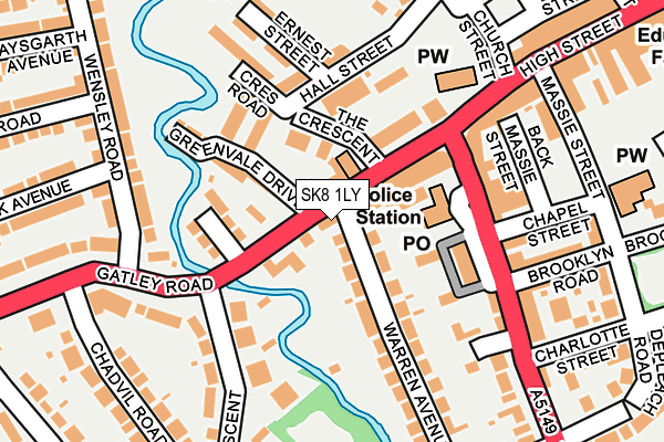 SK8 1LY map - OS OpenMap – Local (Ordnance Survey)