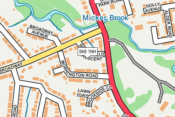 SK8 1NH map - OS OpenMap – Local (Ordnance Survey) SK8 1NH map - OS OpenMap – Local (Ordnance Survey)