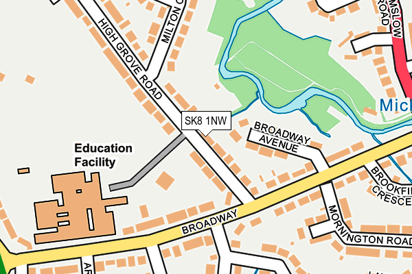 SK8 1NW map - OS OpenMap – Local (Ordnance Survey) SK8 1NW map - OS OpenMap – Local (Ordnance Survey)