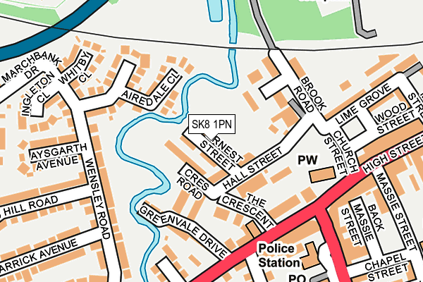 SK8 1PN map - OS OpenMap – Local (Ordnance Survey) SK8 1PN map - OS OpenMap – Local (Ordnance Survey)