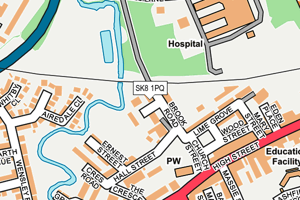 SK8 1PQ map - OS OpenMap – Local (Ordnance Survey) SK8 1PQ map - OS OpenMap – Local (Ordnance Survey)