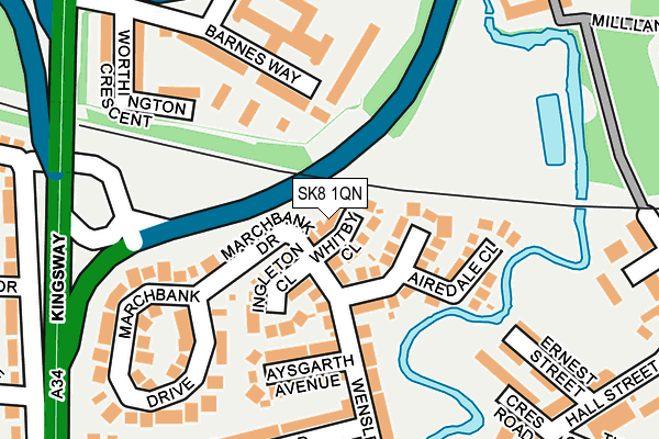 SK8 1QN map - OS OpenMap – Local (Ordnance Survey)
