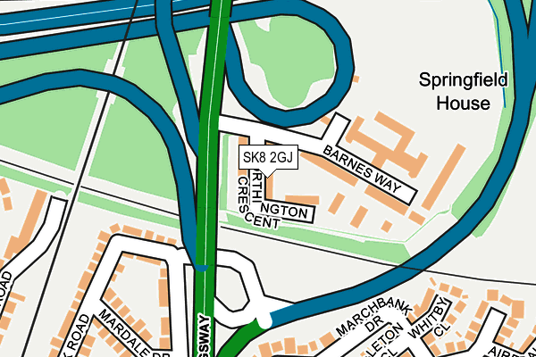 SK8 2GJ map - OS OpenMap – Local (Ordnance Survey) SK8 2GJ map - OS OpenMap – Local (Ordnance Survey)