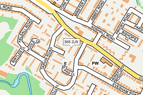 SK8 2LW map - OS OpenMap – Local (Ordnance Survey) SK8 2LW map - OS OpenMap – Local (Ordnance Survey)