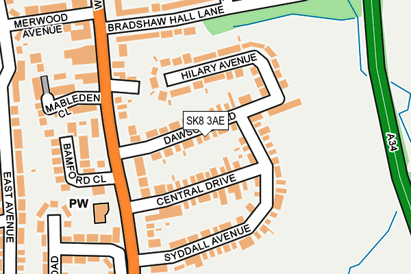 SK8 3AE map - OS OpenMap – Local (Ordnance Survey) SK8 3AE map - OS OpenMap – Local (Ordnance Survey)