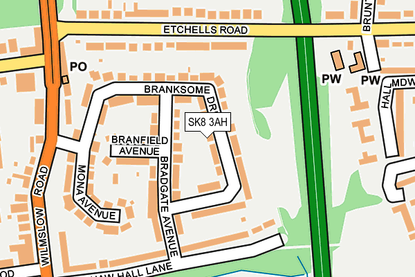 SK8 3AH map - OS OpenMap – Local (Ordnance Survey) SK8 3AH map - OS OpenMap – Local (Ordnance Survey)