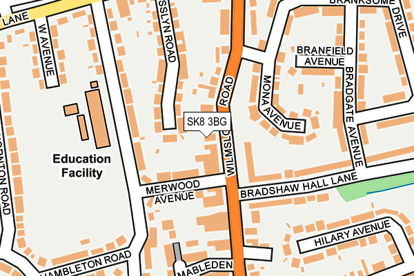 SK8 3BG map - OS OpenMap – Local (Ordnance Survey) SK8 3BG map - OS OpenMap – Local (Ordnance Survey)