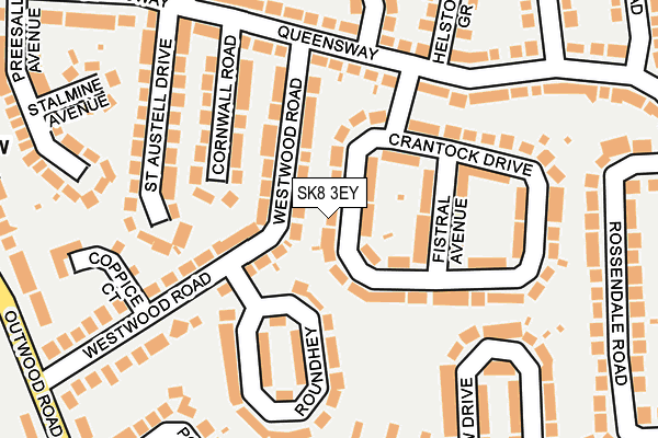 SK8 3EY map - OS OpenMap – Local (Ordnance Survey) SK8 3EY map - OS OpenMap – Local (Ordnance Survey)