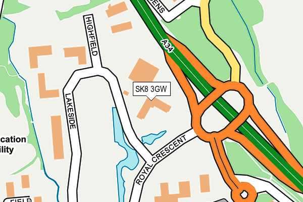SK8 3GW map - OS OpenMap – Local (Ordnance Survey) SK8 3GW map - OS OpenMap – Local (Ordnance Survey)