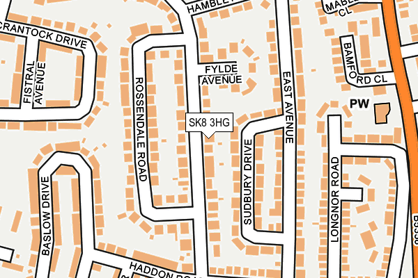 SK8 3HG map - OS OpenMap – Local (Ordnance Survey)