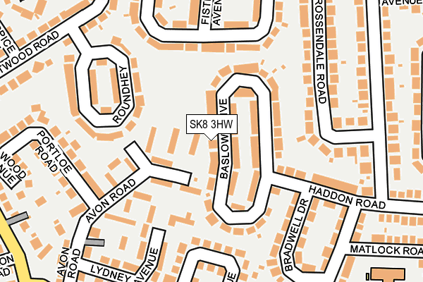SK8 3HW map - OS OpenMap – Local (Ordnance Survey) SK8 3HW map - OS OpenMap – Local (Ordnance Survey)