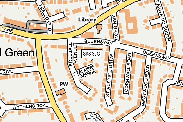SK8 3JG map - OS OpenMap – Local (Ordnance Survey) SK8 3JG map - OS OpenMap – Local (Ordnance Survey)