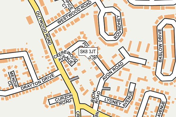 SK8 3JT map - OS OpenMap – Local (Ordnance Survey) SK8 3JT map - OS OpenMap – Local (Ordnance Survey)