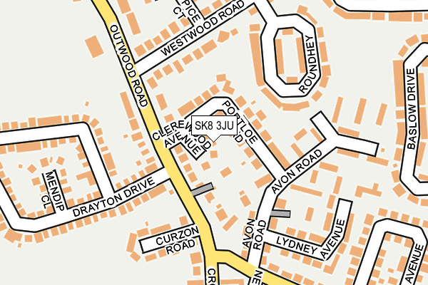 SK8 3JU map - OS OpenMap – Local (Ordnance Survey) SK8 3JU map - OS OpenMap – Local (Ordnance Survey)