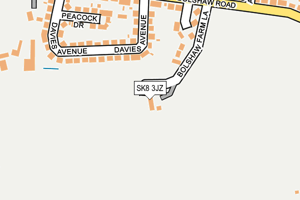 SK8 3JZ map - OS OpenMap – Local (Ordnance Survey) SK8 3JZ map - OS OpenMap – Local (Ordnance Survey)