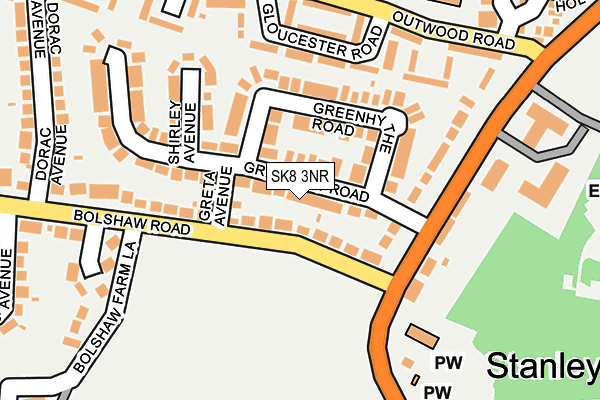 SK8 3NR map - OS OpenMap – Local (Ordnance Survey)