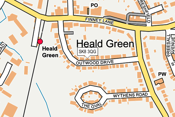 SK8 3QG map - OS OpenMap – Local (Ordnance Survey) SK8 3QG map - OS OpenMap – Local (Ordnance Survey)