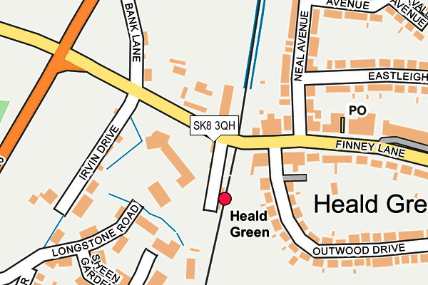SK8 3QH map - OS OpenMap – Local (Ordnance Survey) SK8 3QH map - OS OpenMap – Local (Ordnance Survey)