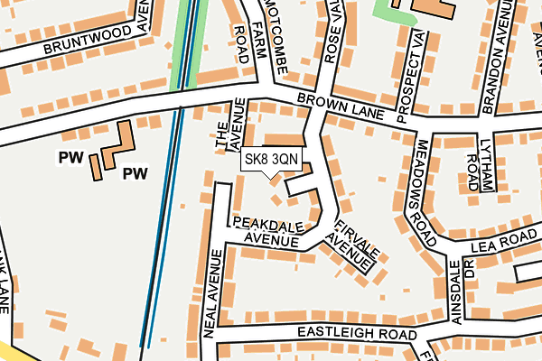 SK8 3QN map - OS OpenMap – Local (Ordnance Survey) SK8 3QN map - OS OpenMap – Local (Ordnance Survey)