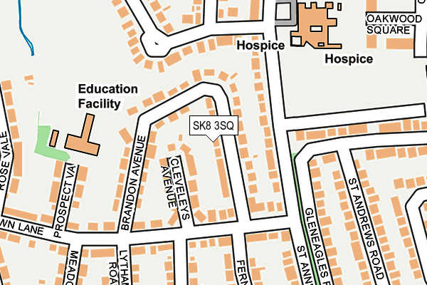 SK8 3SQ map - OS OpenMap – Local (Ordnance Survey) SK8 3SQ map - OS OpenMap – Local (Ordnance Survey)