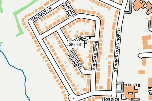 SK8 3ST map - OS OpenMap – Local (Ordnance Survey) SK8 3ST map - OS OpenMap – Local (Ordnance Survey)