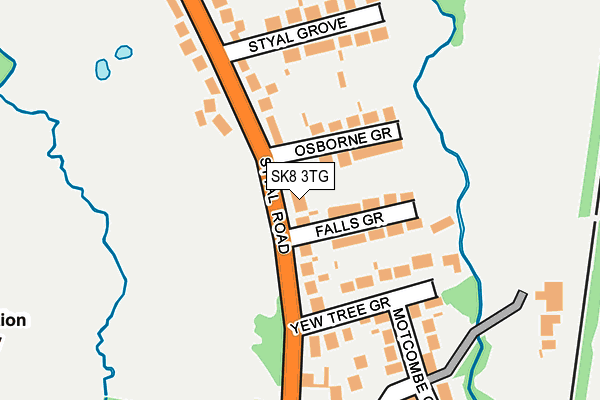 SK8 3TG map - OS OpenMap – Local (Ordnance Survey)