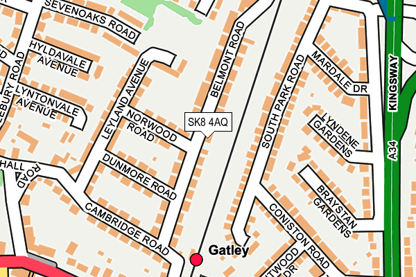 SK8 4AQ map - OS OpenMap – Local (Ordnance Survey)