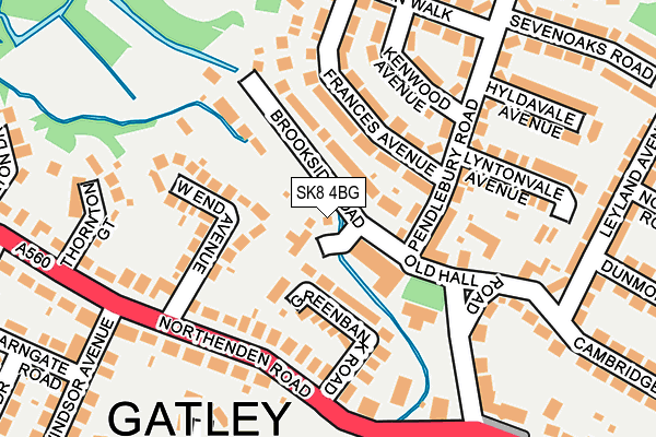 SK8 4BG map - OS OpenMap – Local (Ordnance Survey)