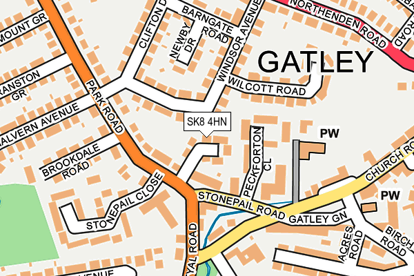 SK8 4HN map - OS OpenMap – Local (Ordnance Survey)